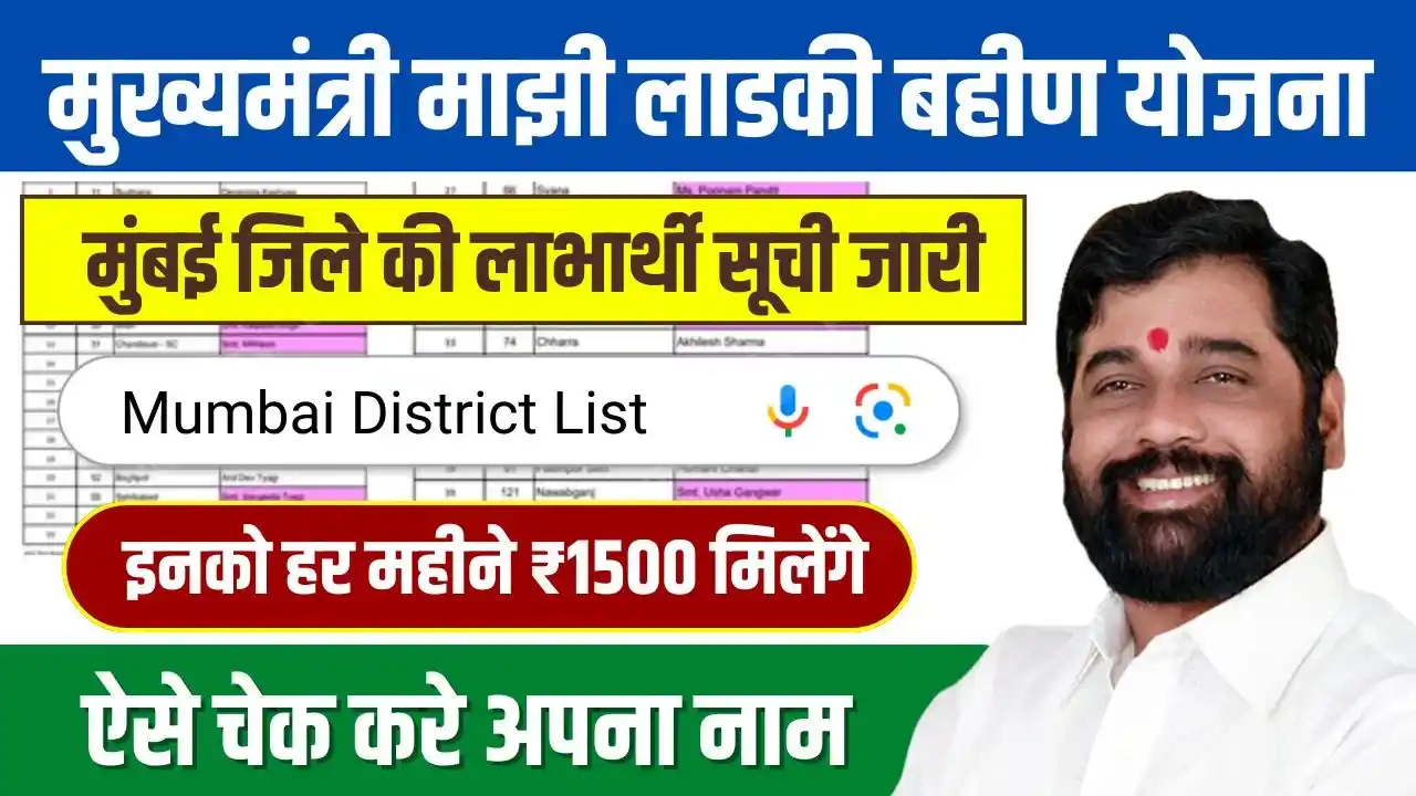 Majhi Ladki Bahin Yojana Beneficiary List Mumbai District