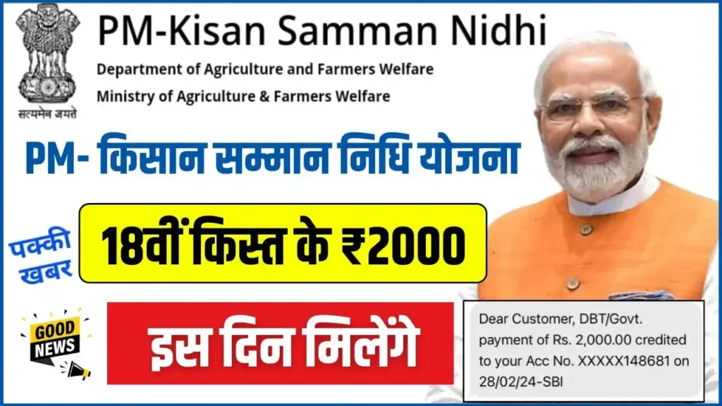 PM Kisan 18th Installment Payment Date