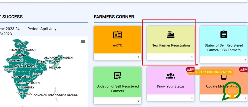 pmkisan.gov.in Registration