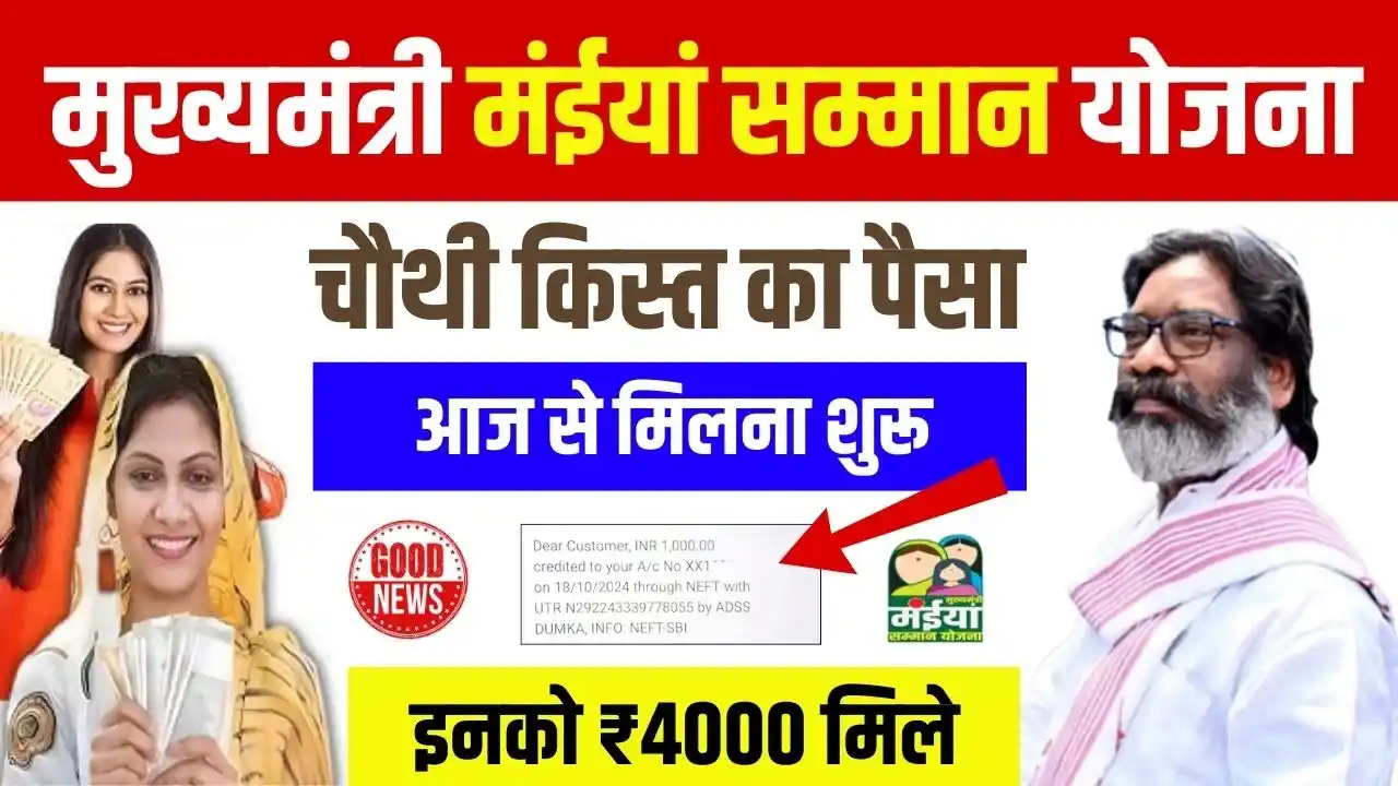 Maiya Samman Yojana 4th Kist Payment Out