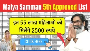 Maiya Samman Yojana 5th Kist Approved List