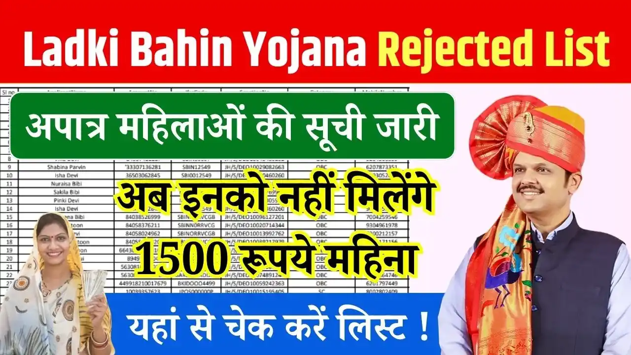 Ladki Bahin Yojana Rejected List 2025