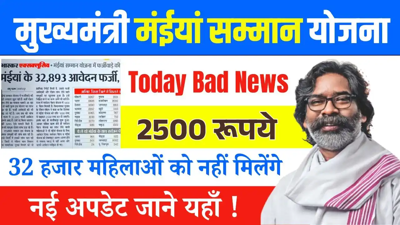 Maiya Samman Yojana Bad News Today