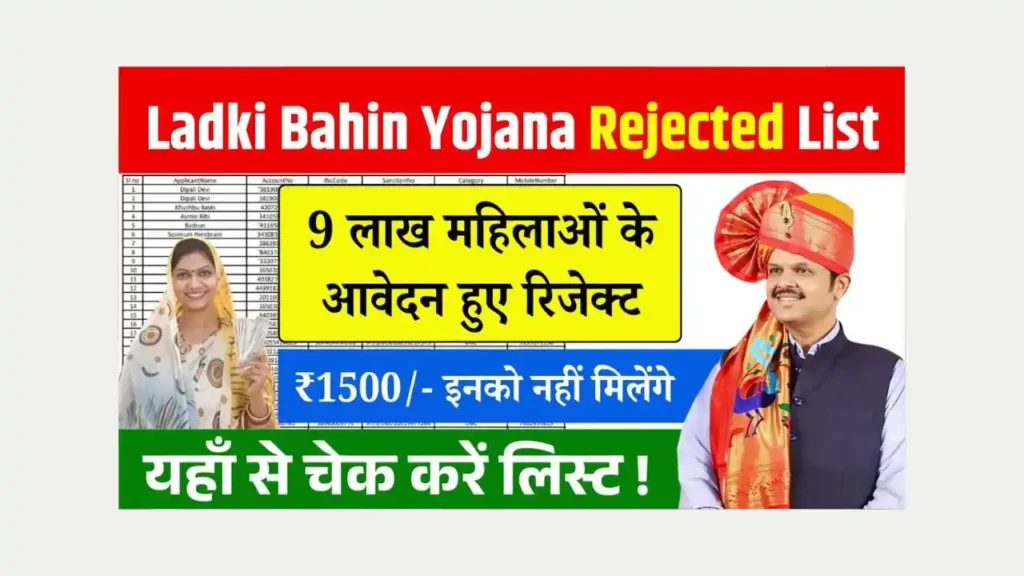 Ladki Bahin Yojana Rejected List 2025