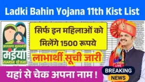Ladki Bahin Yojana 11th Kist List