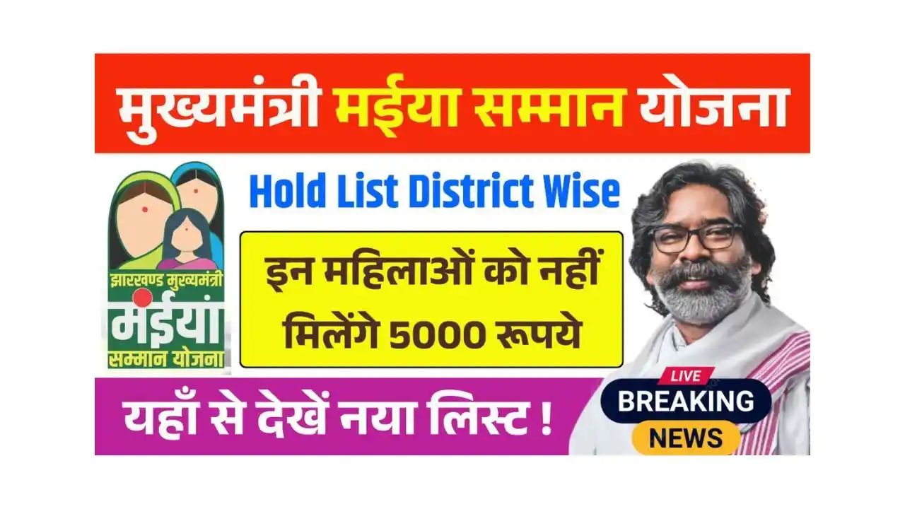 Maiya Samman Yojana Hold List District Wise