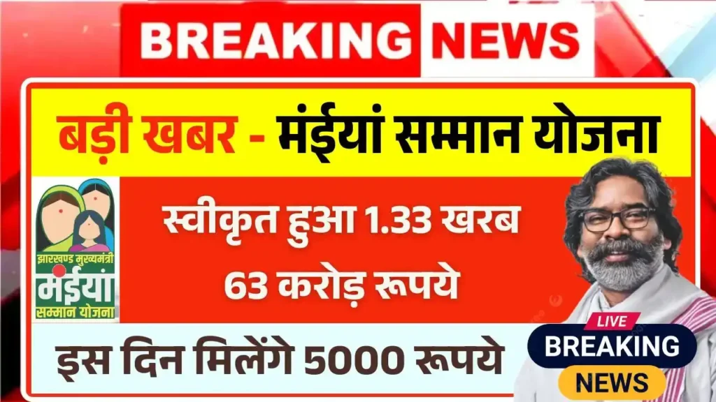 Maiya Samman Yojana Rs5000 Breaking News
