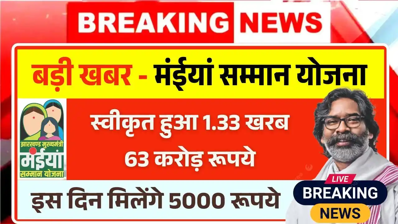 Maiya Samman Yojana Rs5000 Breaking News