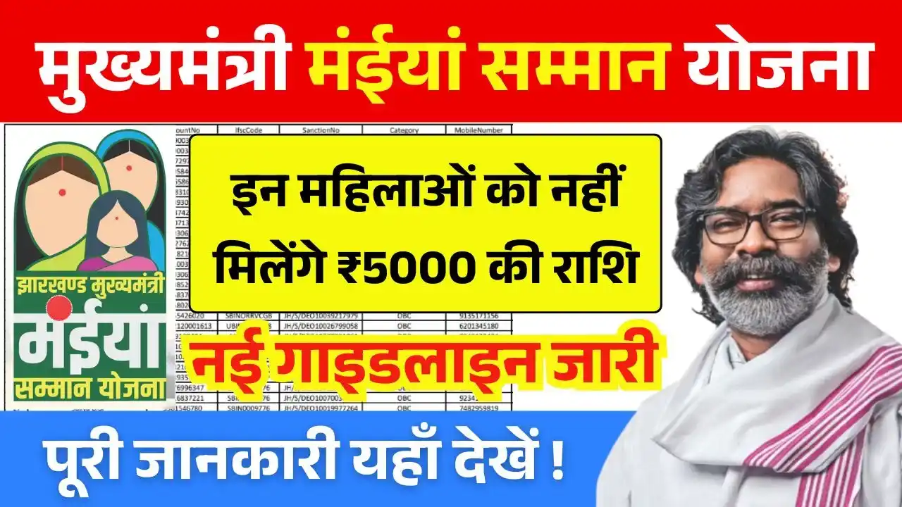 Maiya Samman Yojana Rs5000 Today Bad News