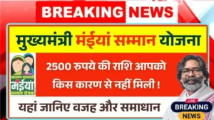 Maiya Samman Yojana Rs 2500 Not Receive Reason