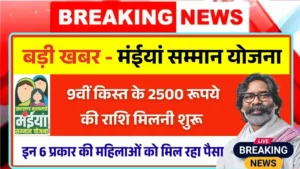 Maiya Samman Yojana Rs2500 Payment Update