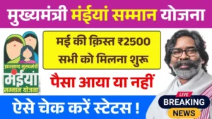 Maiya Samman Yojana May Installment Status